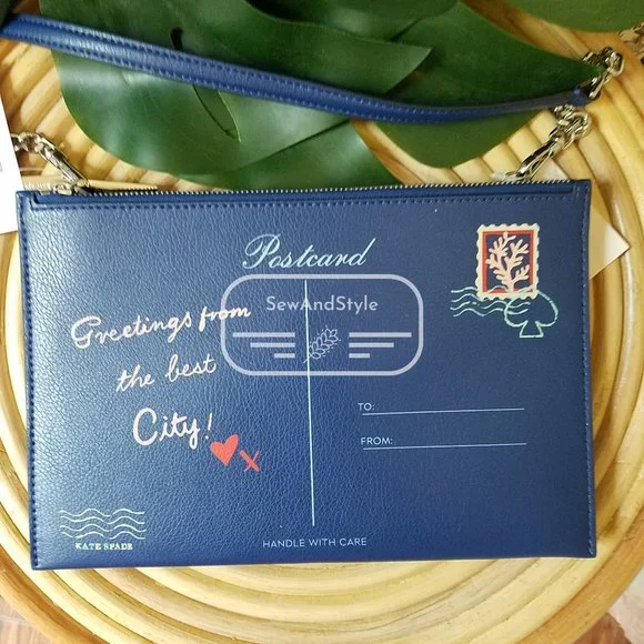 Kate spade NWT Off the Grid Bon Voyage Crossbody Blue Ridge Zipper Top